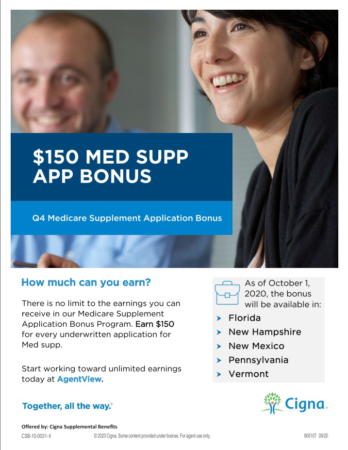 WinCorp Marketing Cigna Medicare Supplement Incentive