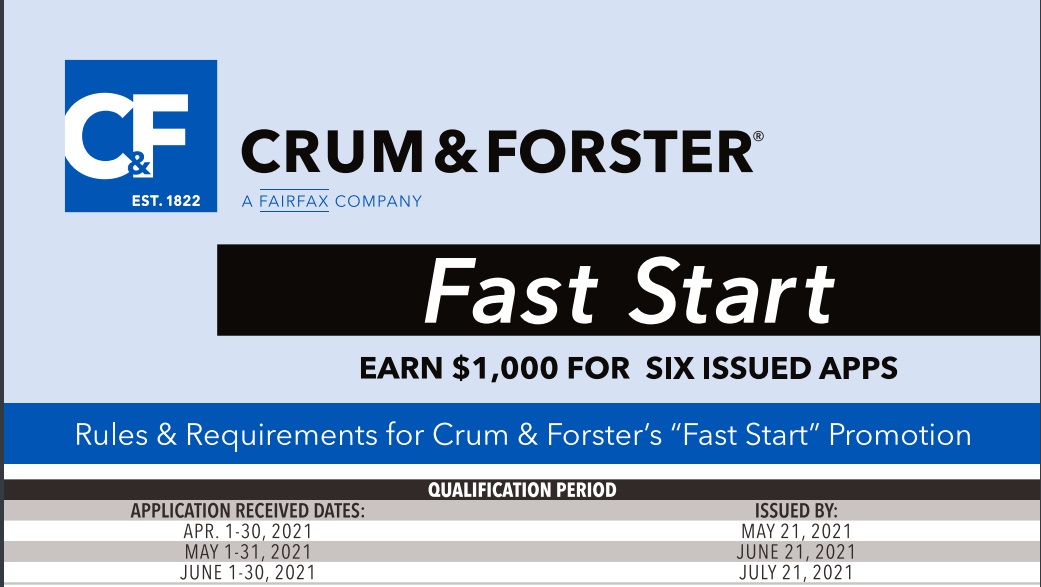 WinCorp Marketing - Crum Forster Fast Start Agent Promotion